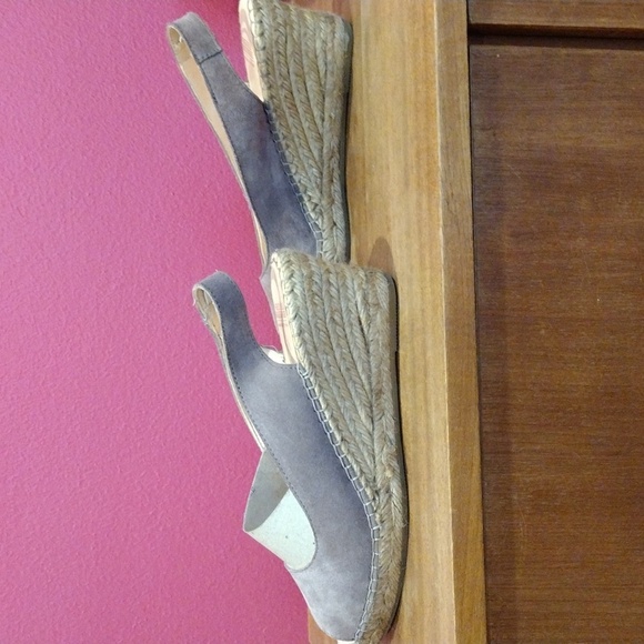 Fred De La Bretoniere Suede Espadrille Wedges Slingback Tan Brown Size 39 US 9 - Picture 7 of 13